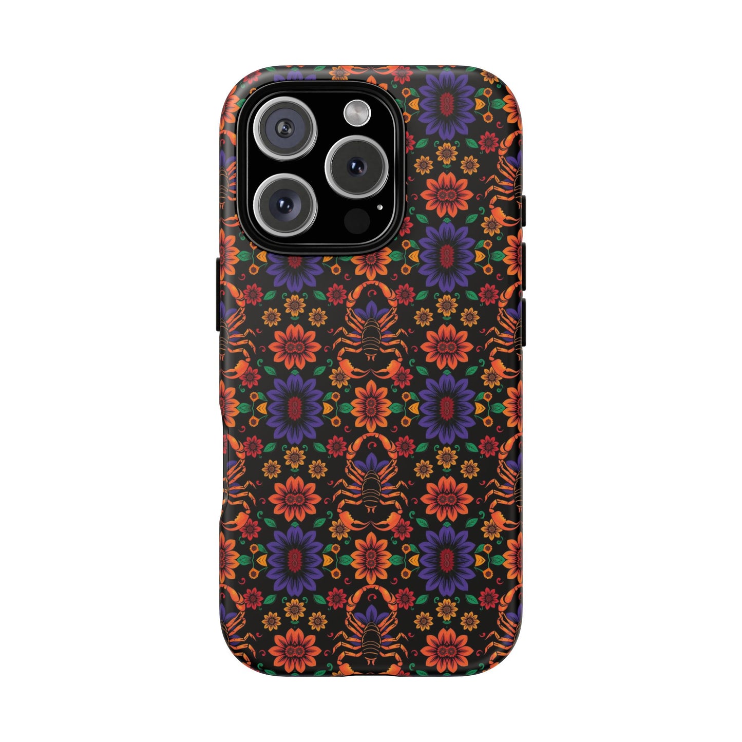 Tough Cases, Scorpio, Zodiac, Flower Pattern