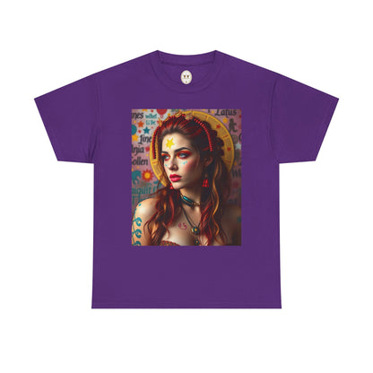 Unisex Heavy Cotton T-Shirt, Sagittarius, Zodiac, Sexy Art
