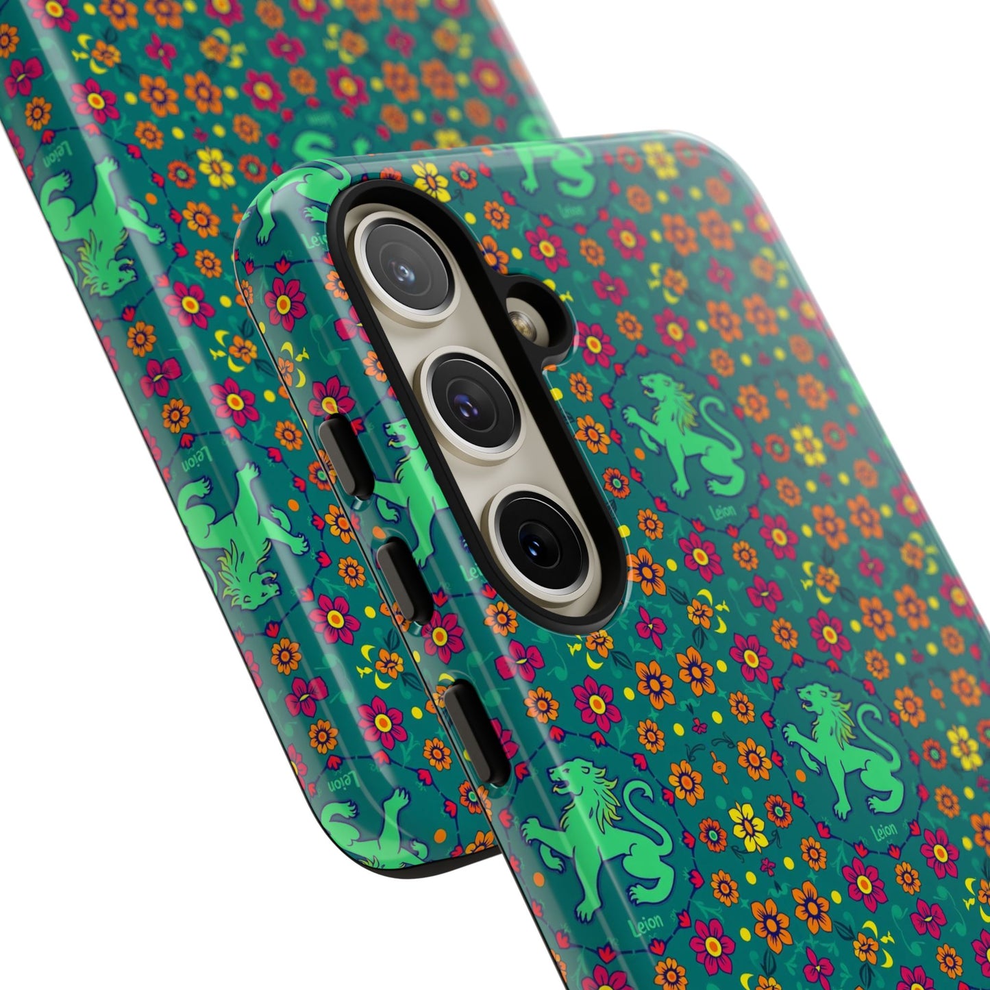 Tough Cases, Leo, Zodiac v3, Flower Pattern