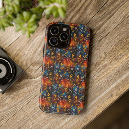 Tough Cases, Scorpio, Zodiac v2, Bubble Pattern