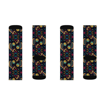 Sublimation Socks, Pisces, Zodiac v3, Pattern