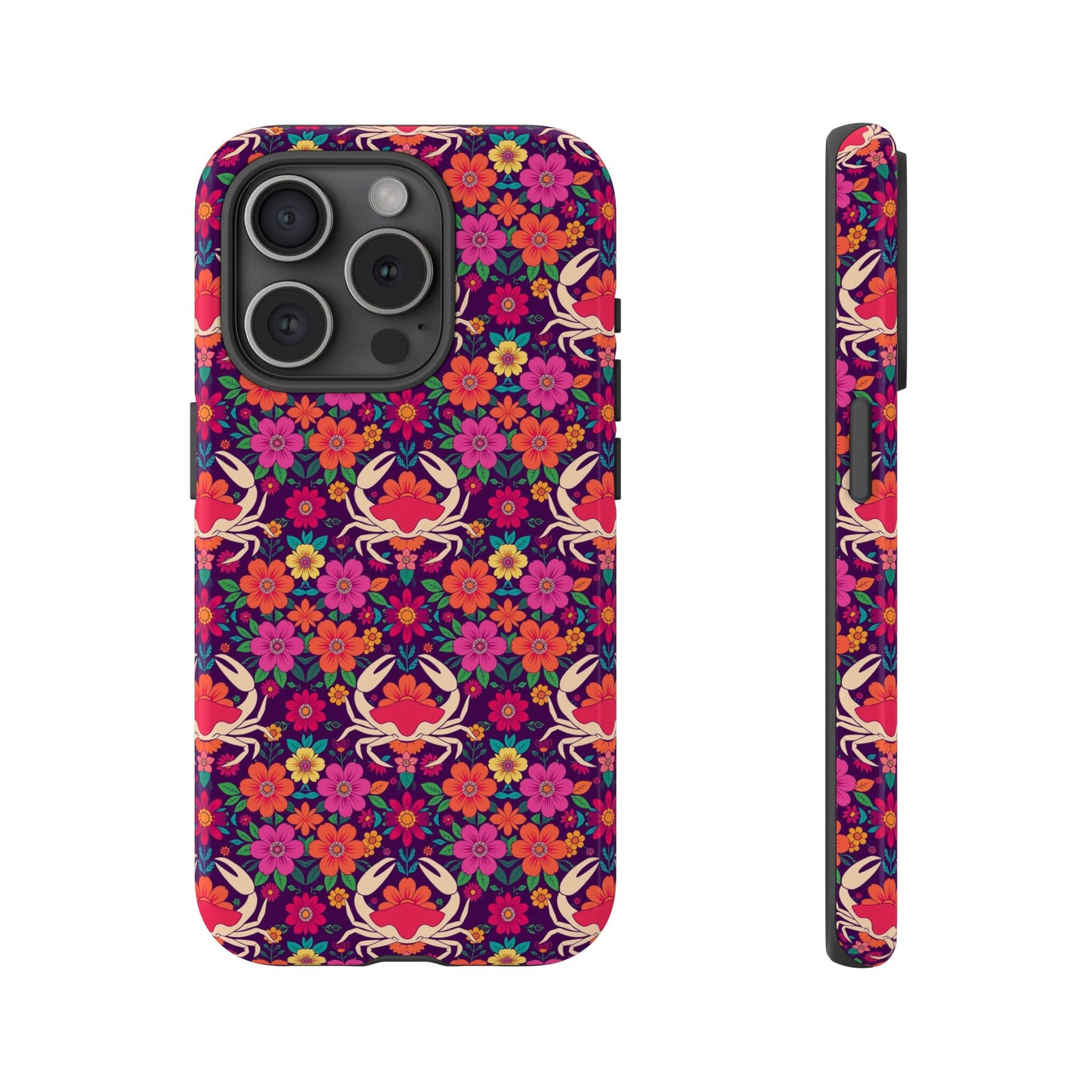 Tough Cases, Cancer, Zodiac v1, Flower Pattern