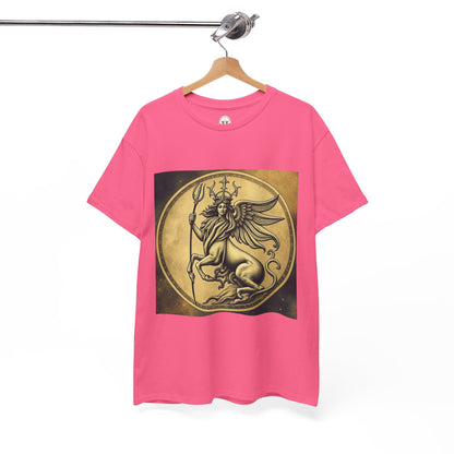 Unisex Heavy Cotton T-Shirt, Angel Animal, Virgo Zodiac Design