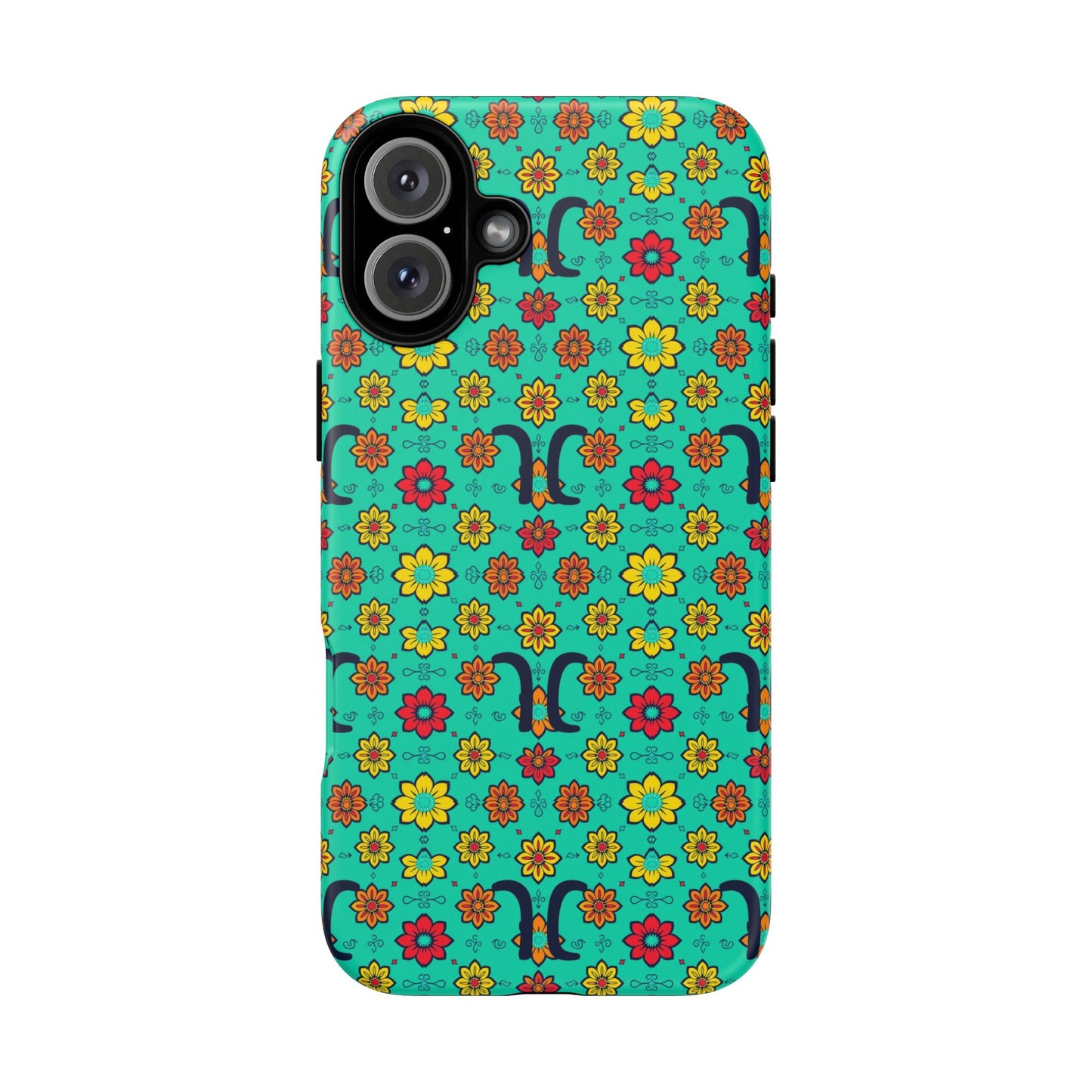 Tough Cases, Aquarius, Zodiac v2, Flower Pattern