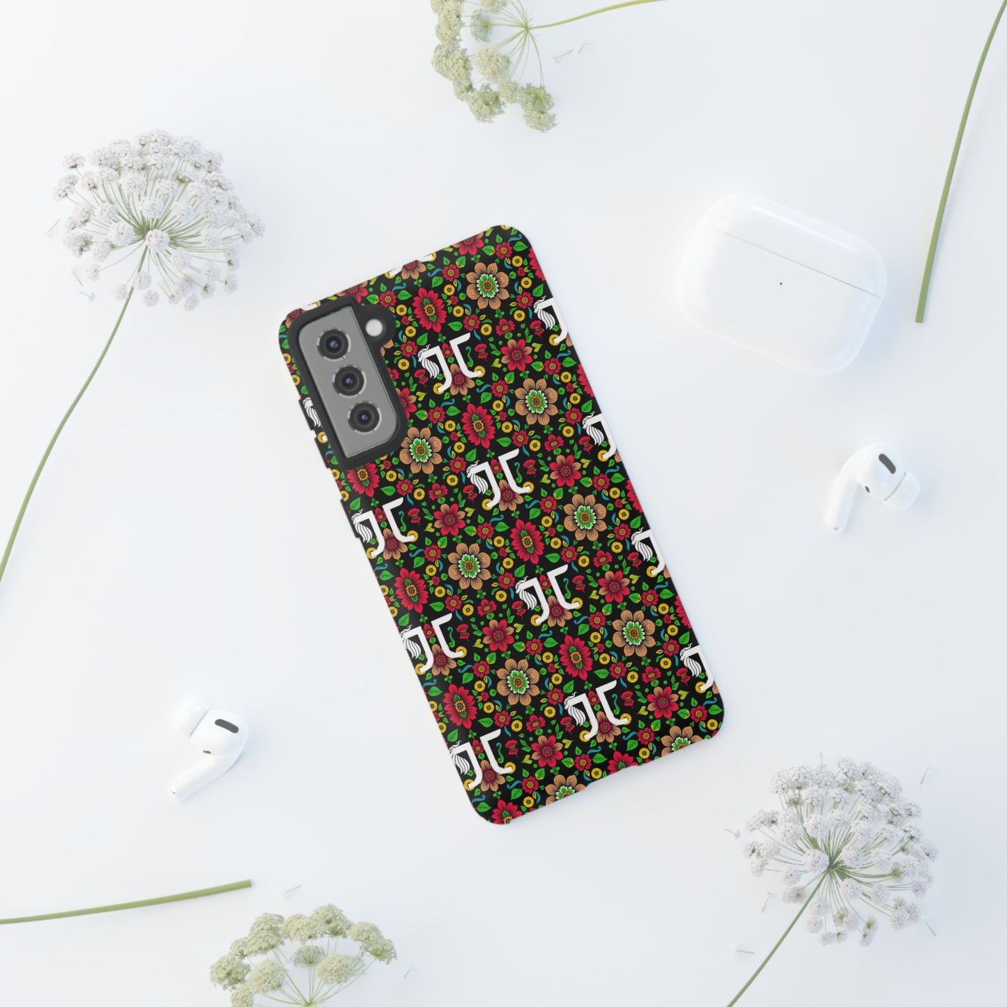 Tough Cases, Gemini, Zodiac v4, Flower Pattern