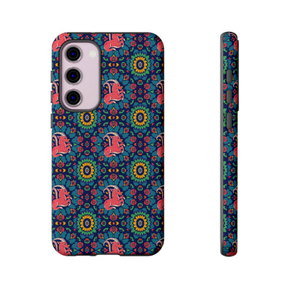 Tough Cases, Capricorn, Zodiac v1, Flower Pattern