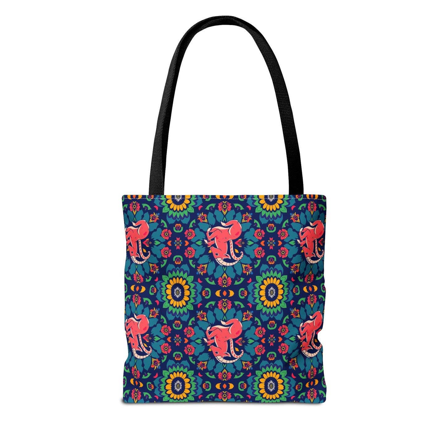 Tote Bag (AOP), Capricorn, Zodiac v1, Flower Pattern