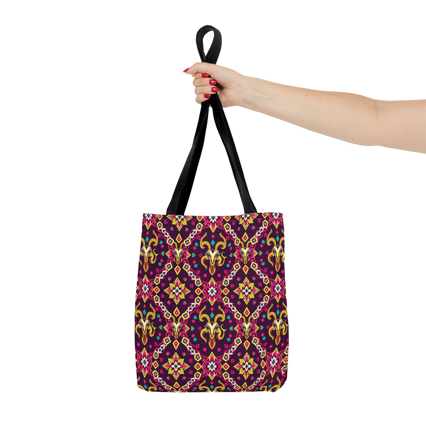 Tote Bag (AOP), Capricorn, Zodiac, Jewel Pattern