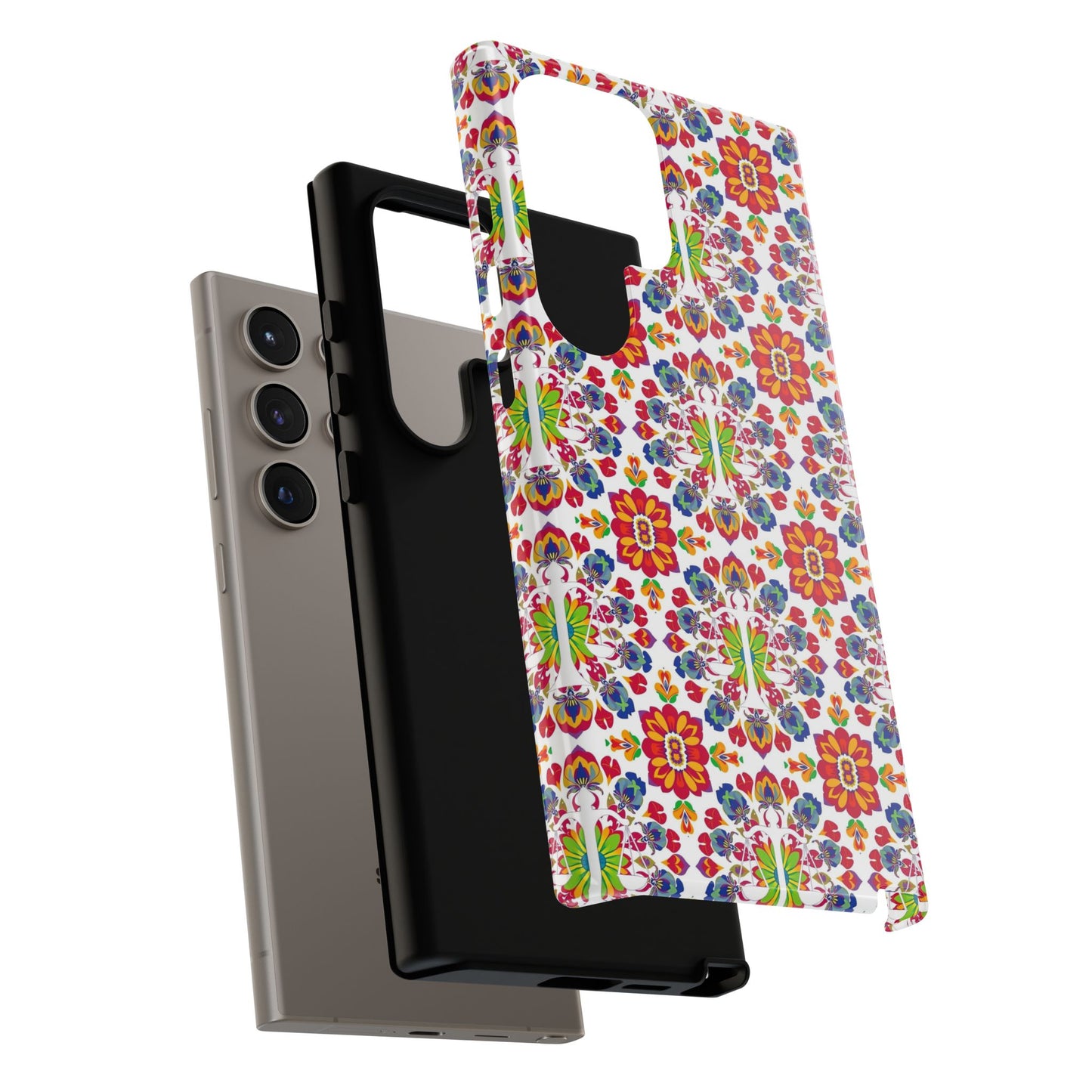 Tough Cases, Libra, Zodiac v1, Flower Pattern