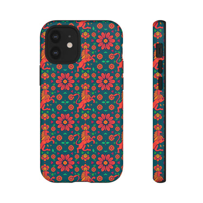 Tough Cases, Leo, Zodiac v2, Flower Pattern