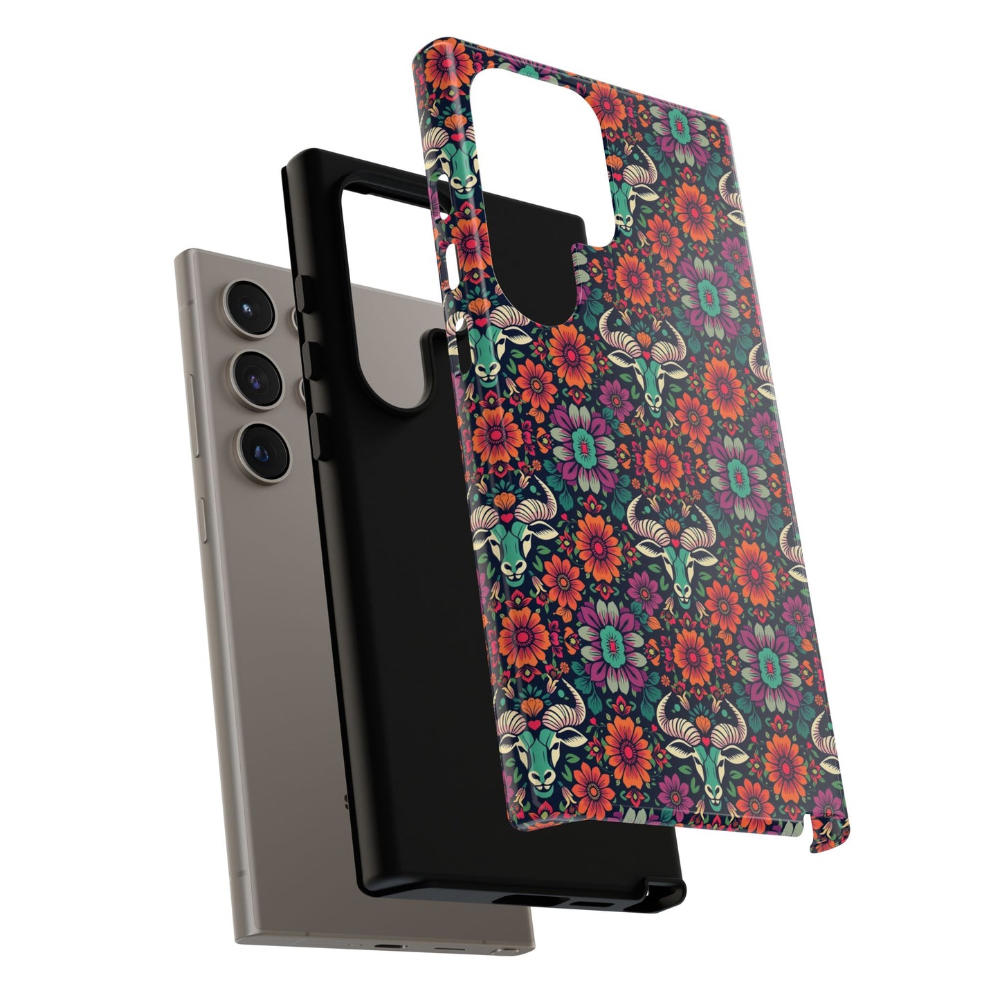 Tough Cases, Taurus, Zodiac v4, Flower Pattern