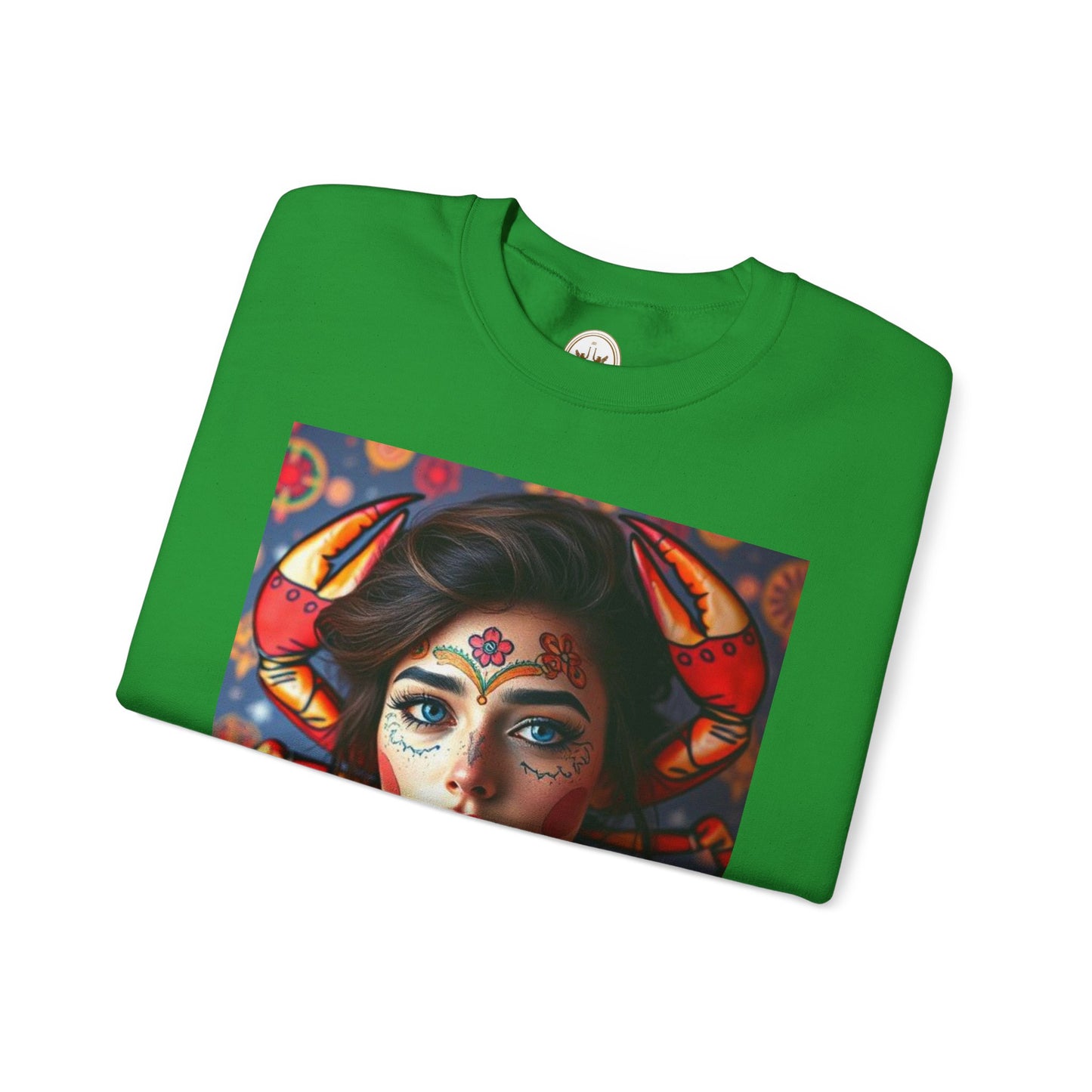 Unisex Heavy Blend™ Crewneck Sweatshirt, Cancer, Zodiac v2, Sexy Pattern