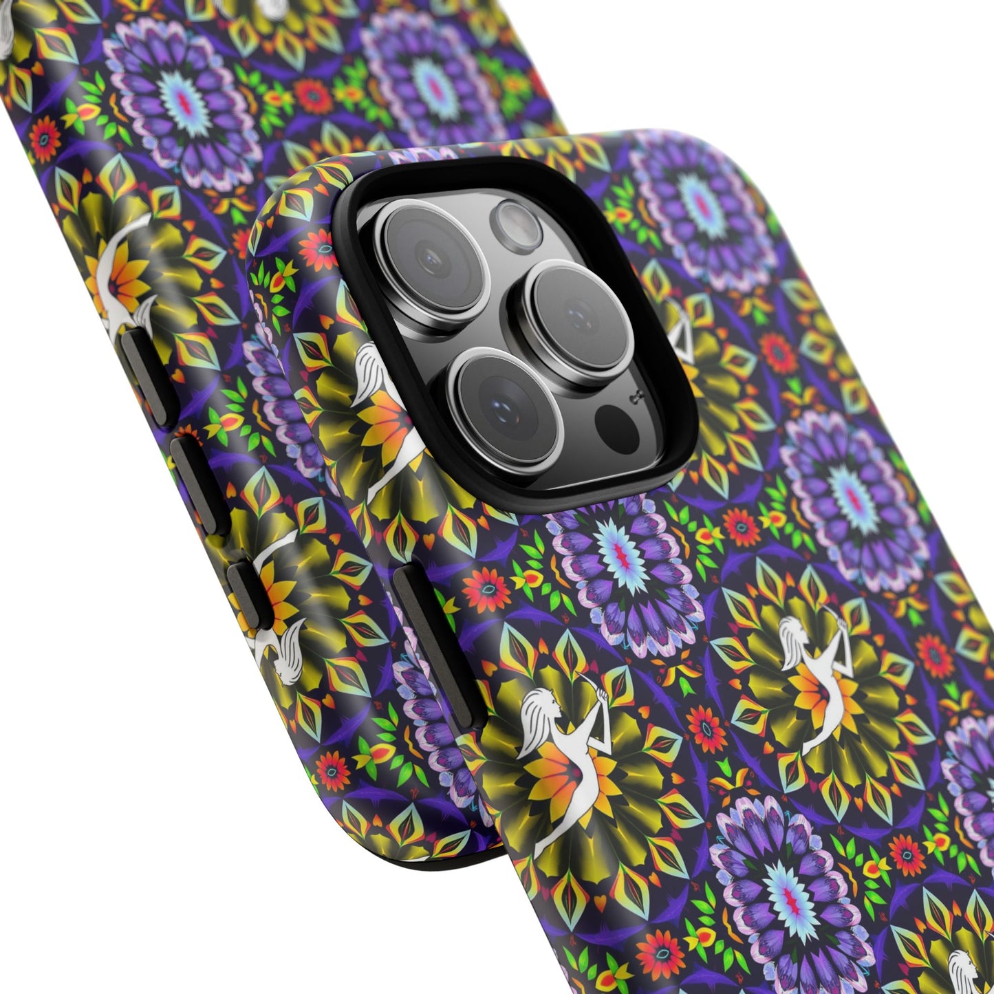 Tough Cases, Sagittarius, Zodiac v1, Flower Pattern