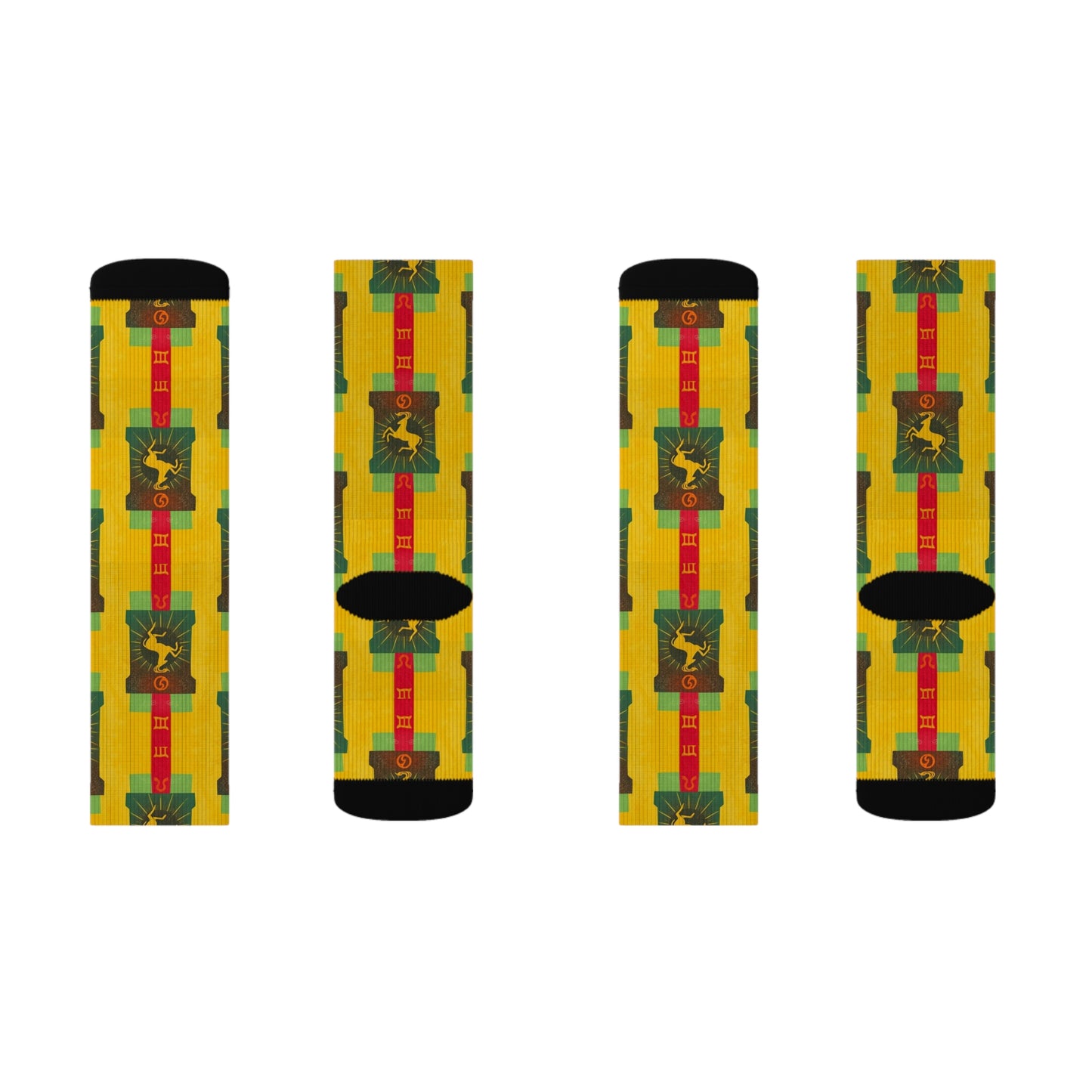 Sublimation Socks, Capricorn, Zodiac, Shapes Pattern