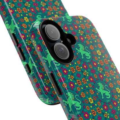 Tough Cases, Leo, Zodiac v3, Flower Pattern
