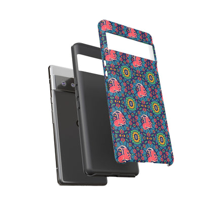 Tough Cases, Capricorn, Zodiac v1, Flower Pattern