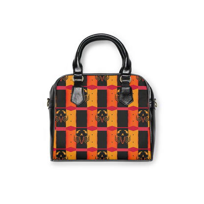 Shoulder Handbag, Scorpio, Zodiac v2, Shapes Pattern