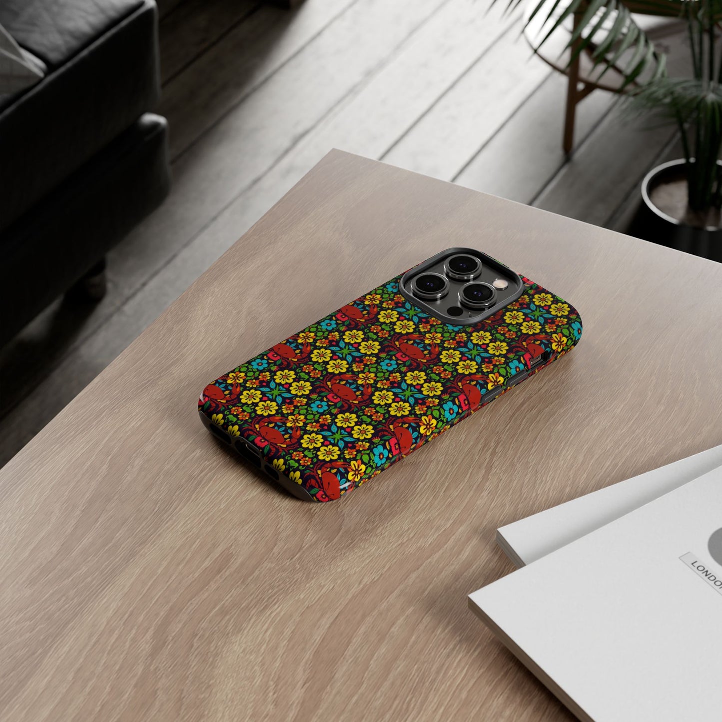 Tough Cases, Cancer, Zodiac v2, Flower Pattern
