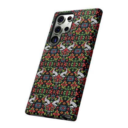 Tough Cases, Taurus, Zodiac v2, Flower Pattern