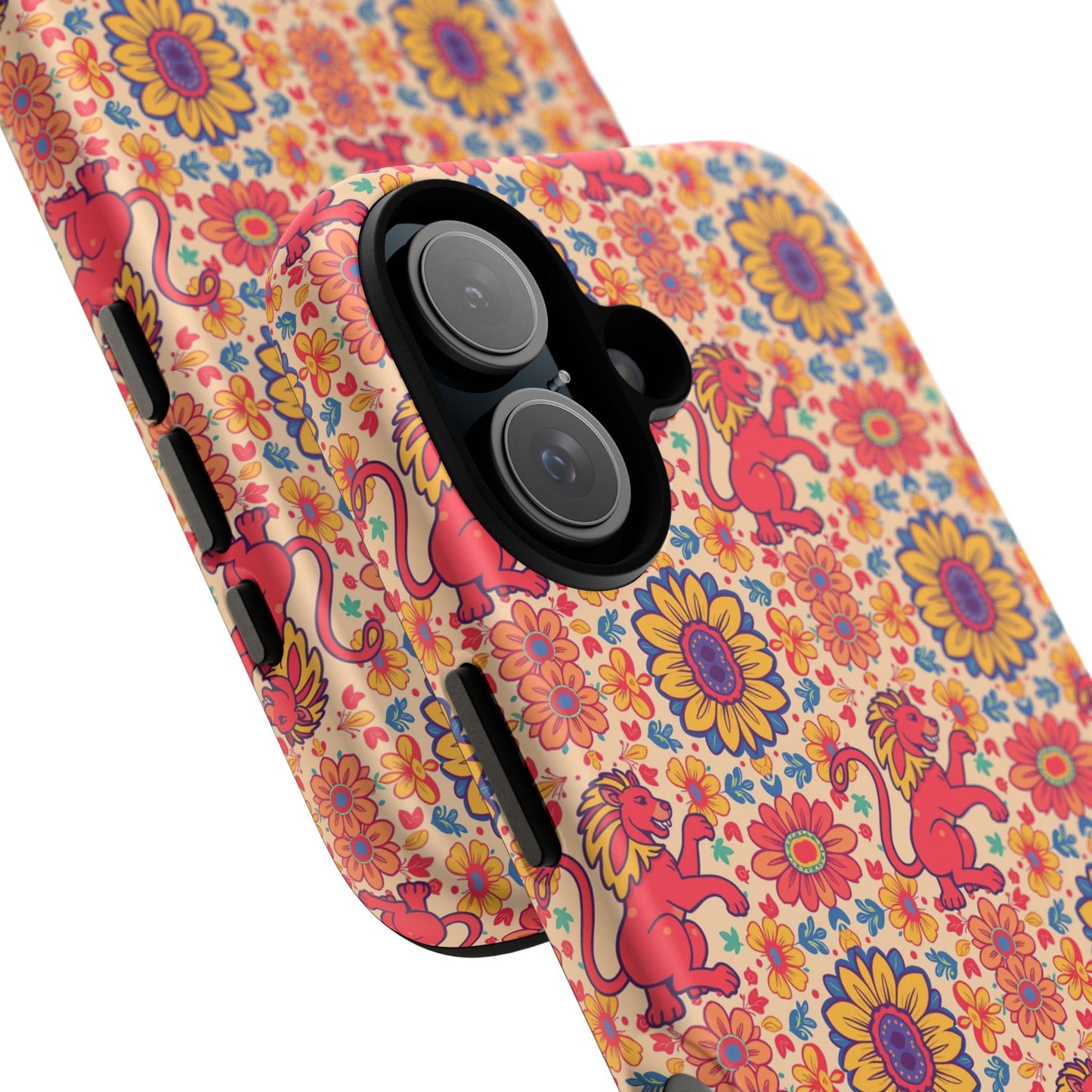 Tough Cases, Leo, Zodiac v1, Flower Pattern