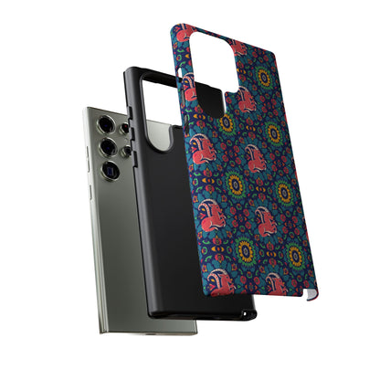 Tough Cases, Capricorn, Zodiac v1, Flower Pattern