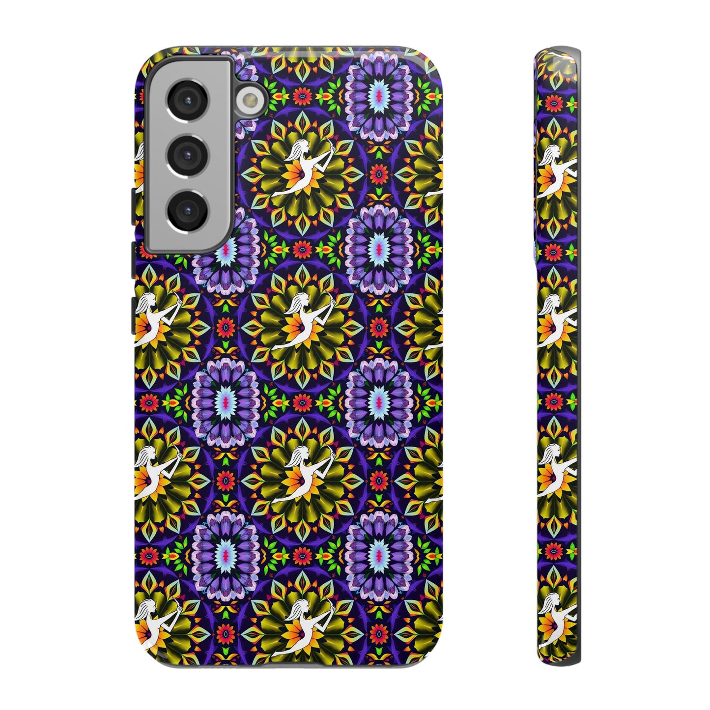 Tough Cases, Sagittarius, Zodiac v1, Flower Pattern