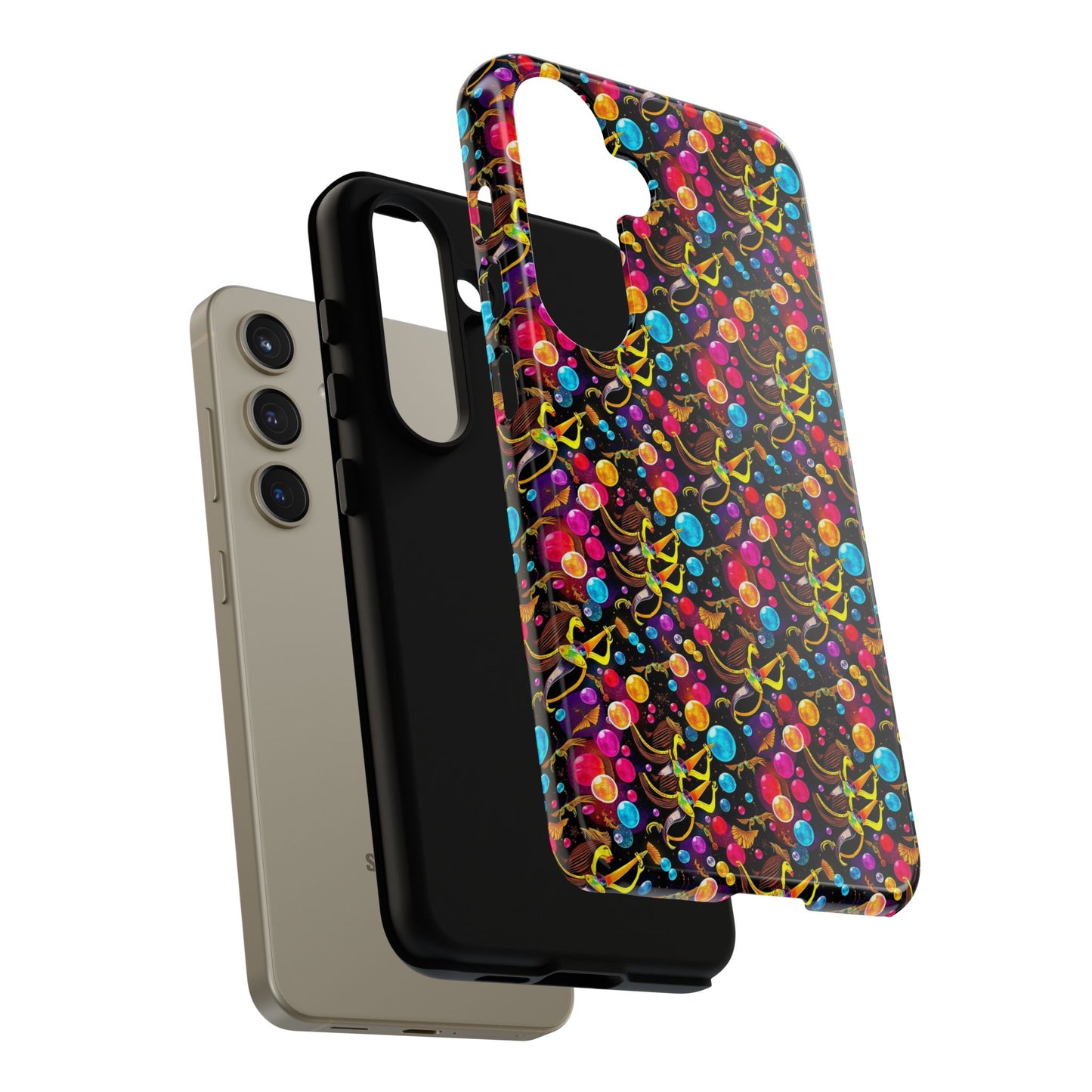 Tough Cases, Sagittarius, Zodiac v1, Bubble Pattern