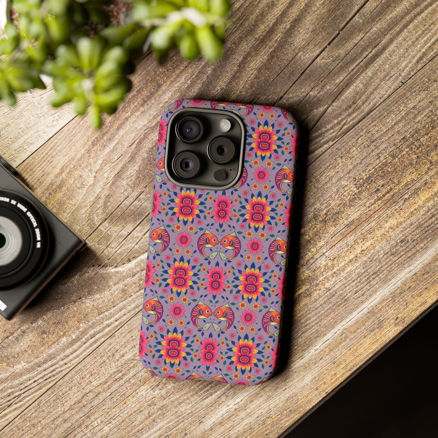 Tough Cases, Pisces, Zodiac v3, Flower Pattern