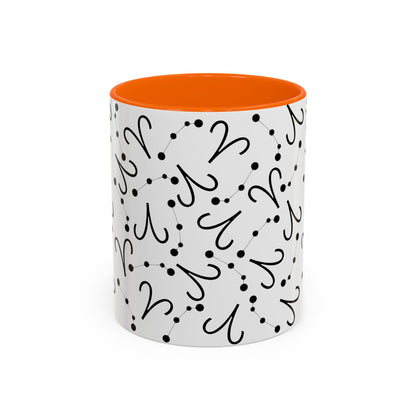 Accent Coffee Mug with the Aries sign (11, 15oz)