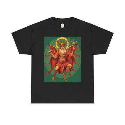 Unisex Heavy Cotton T-Shirt, Aries God, Zodiac Design
