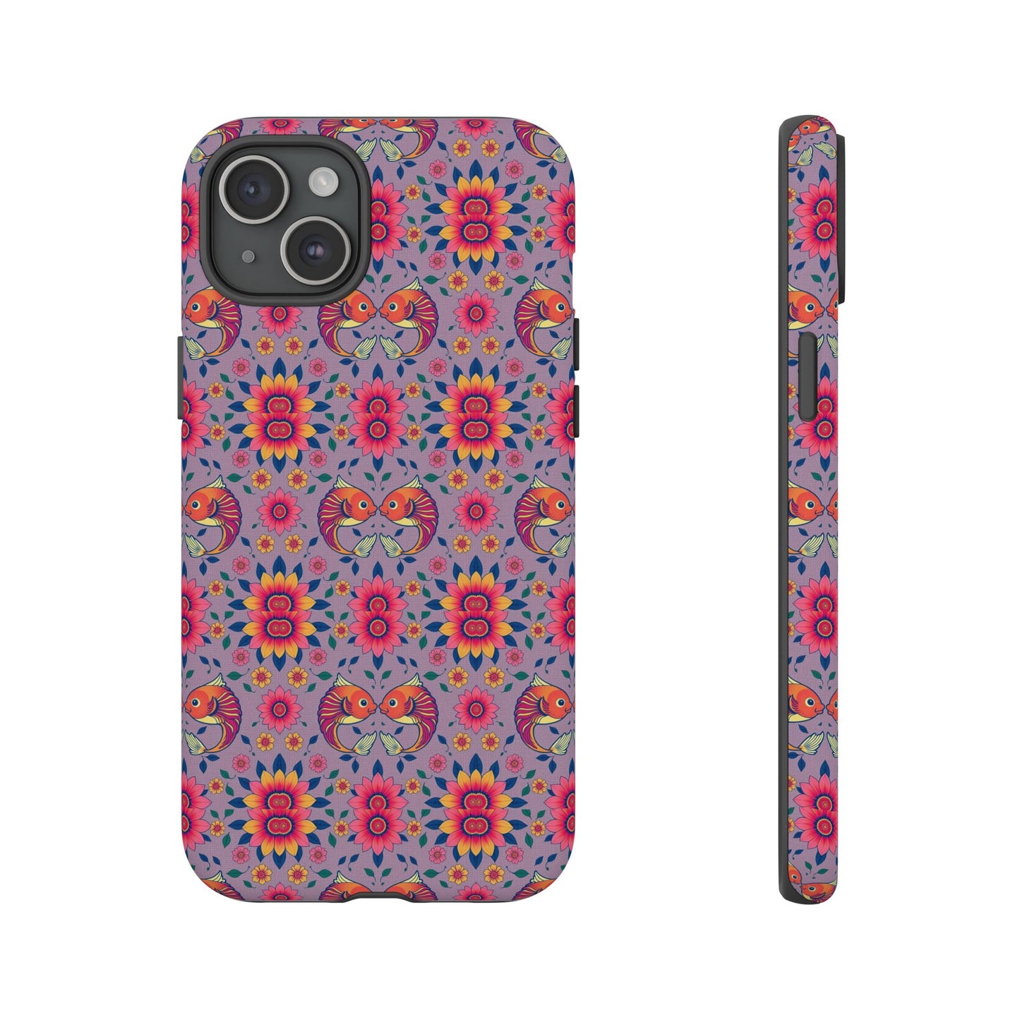 Tough Cases, Pisces, Zodiac v3, Flower Pattern
