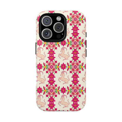 Tough Cases, Capricorn, Zodiac v3, Flower Pattern