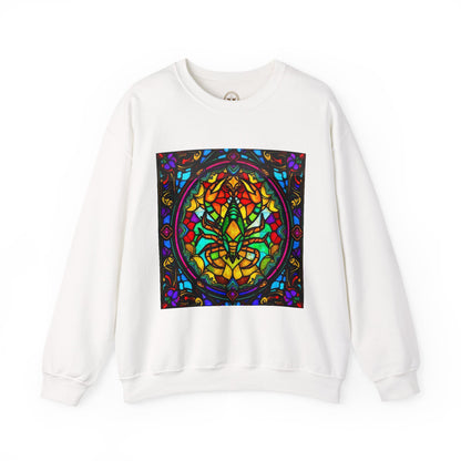 Unisex Heavy Blend™ Crewneck Sweatshirt, Glass 1, Scorpio Zodiac Design
