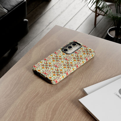 Tough Cases, Aries, Zodiac, Flower Pattern