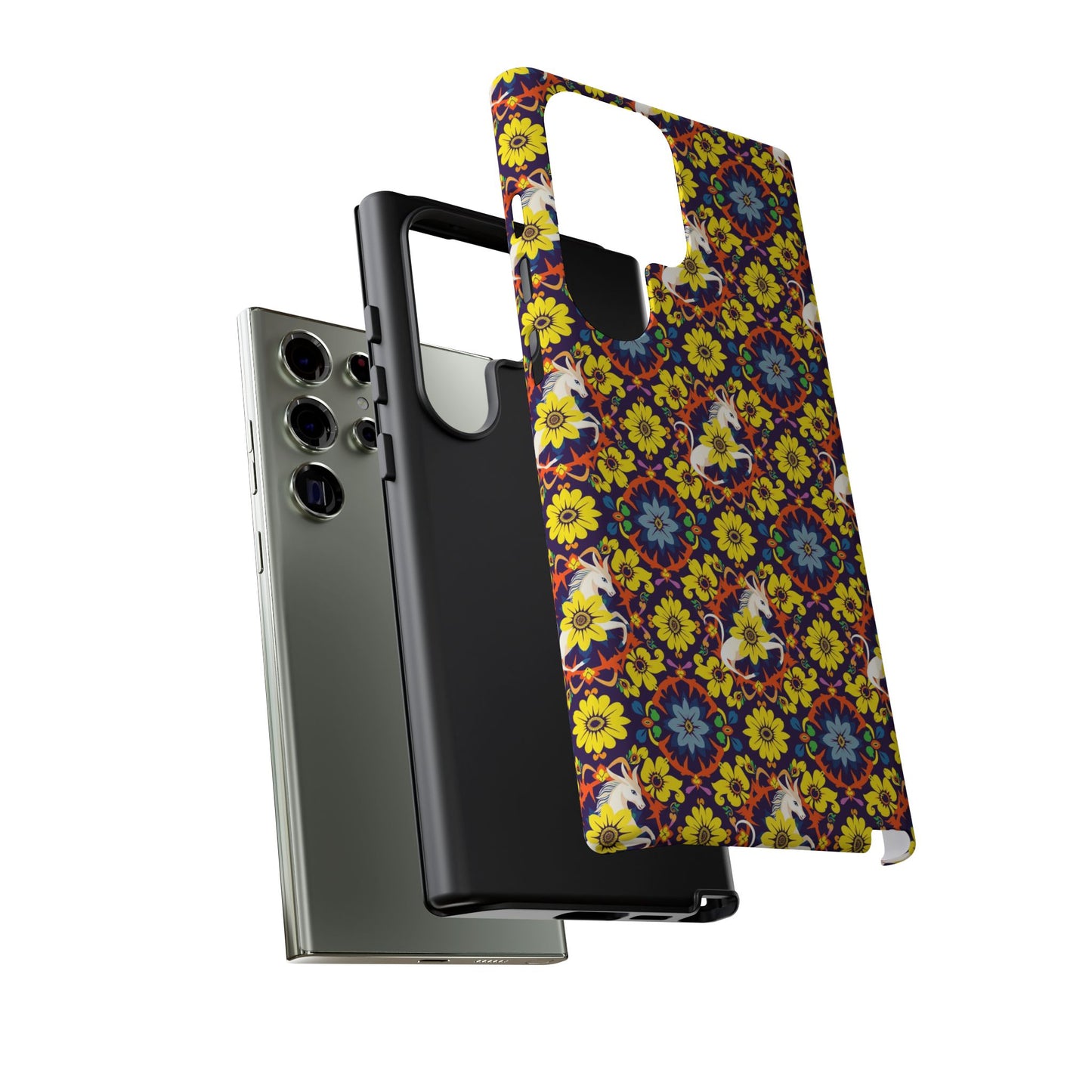 Tough Cases, Aquarius, Zodiac v3, Flower Pattern