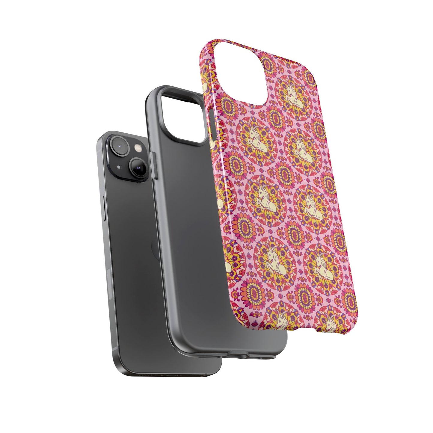 Tough Cases, Capricorn, Zodiac v4, Flower Pattern