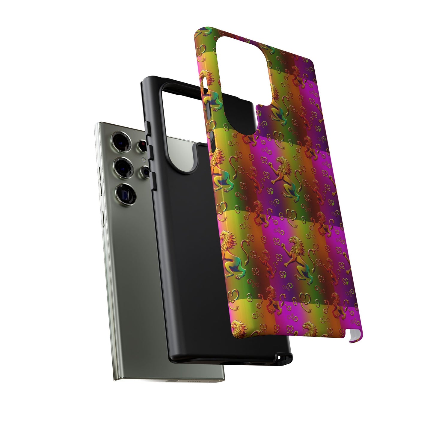 Tough Cases, Leo, Zodiac v1, Metal Pattern