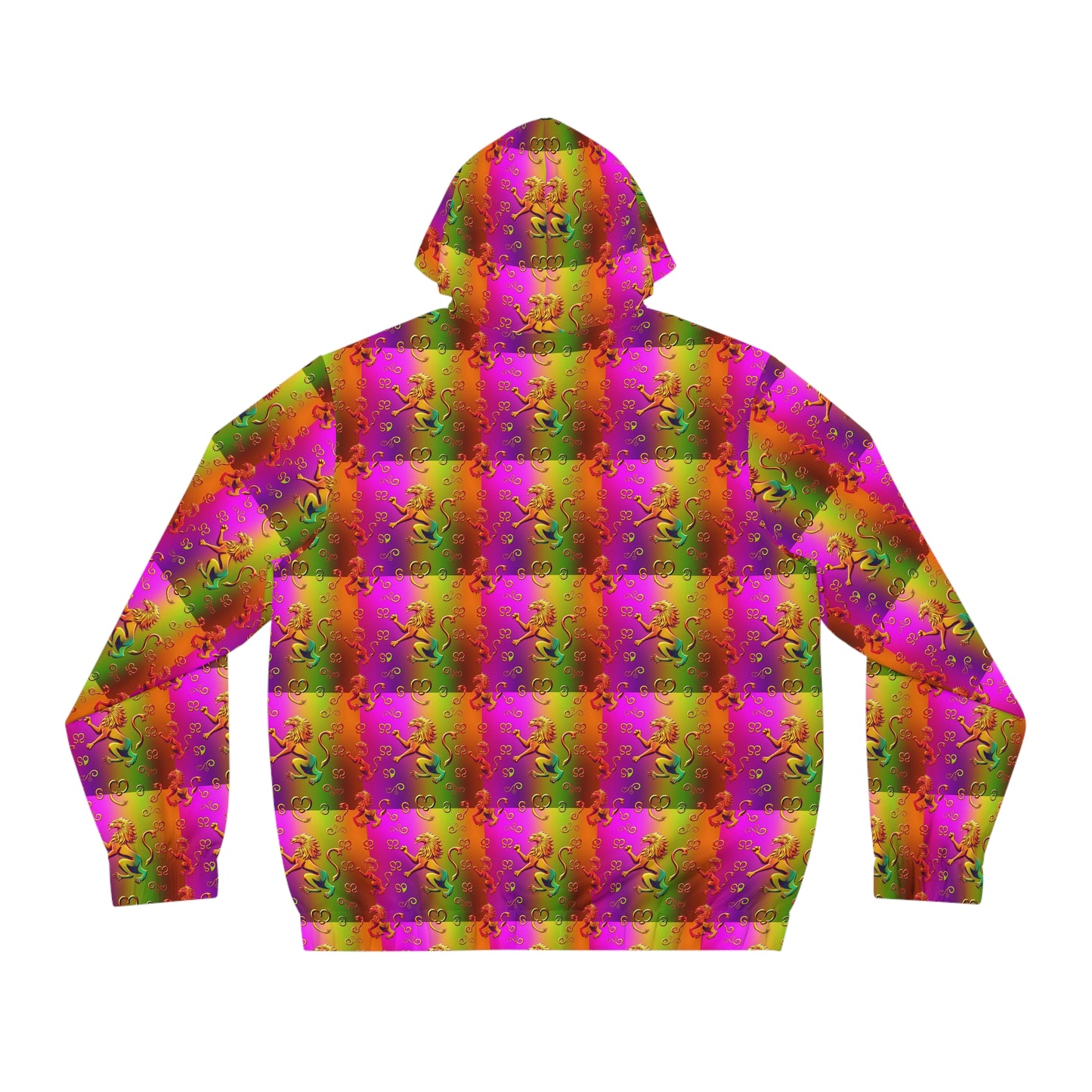 Full-Zip Hoodie (AOP), Leo, Zodiac, Pattern