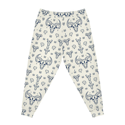 Athletic Joggers, Zodiac Design, Pattern v1, Taurus, AOP