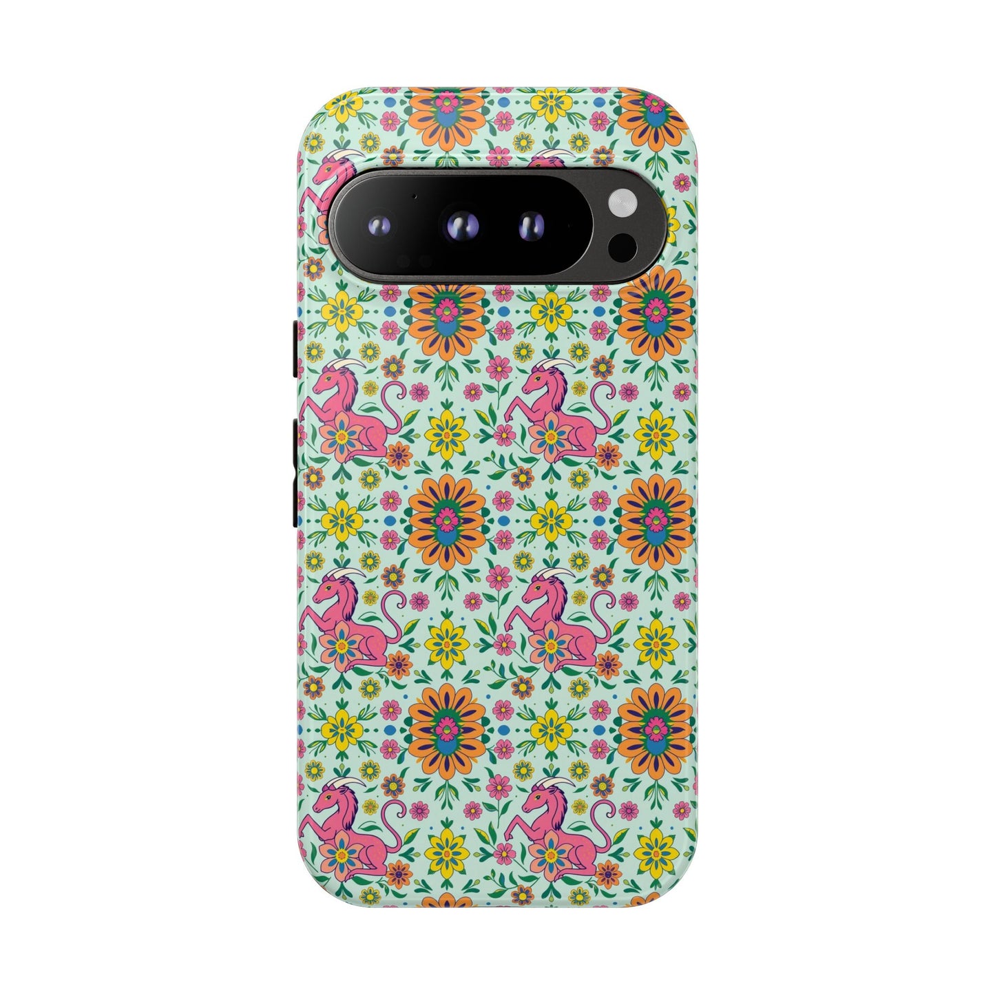 Tough Cases, Aquarius, Zodiac, Flower Pattern