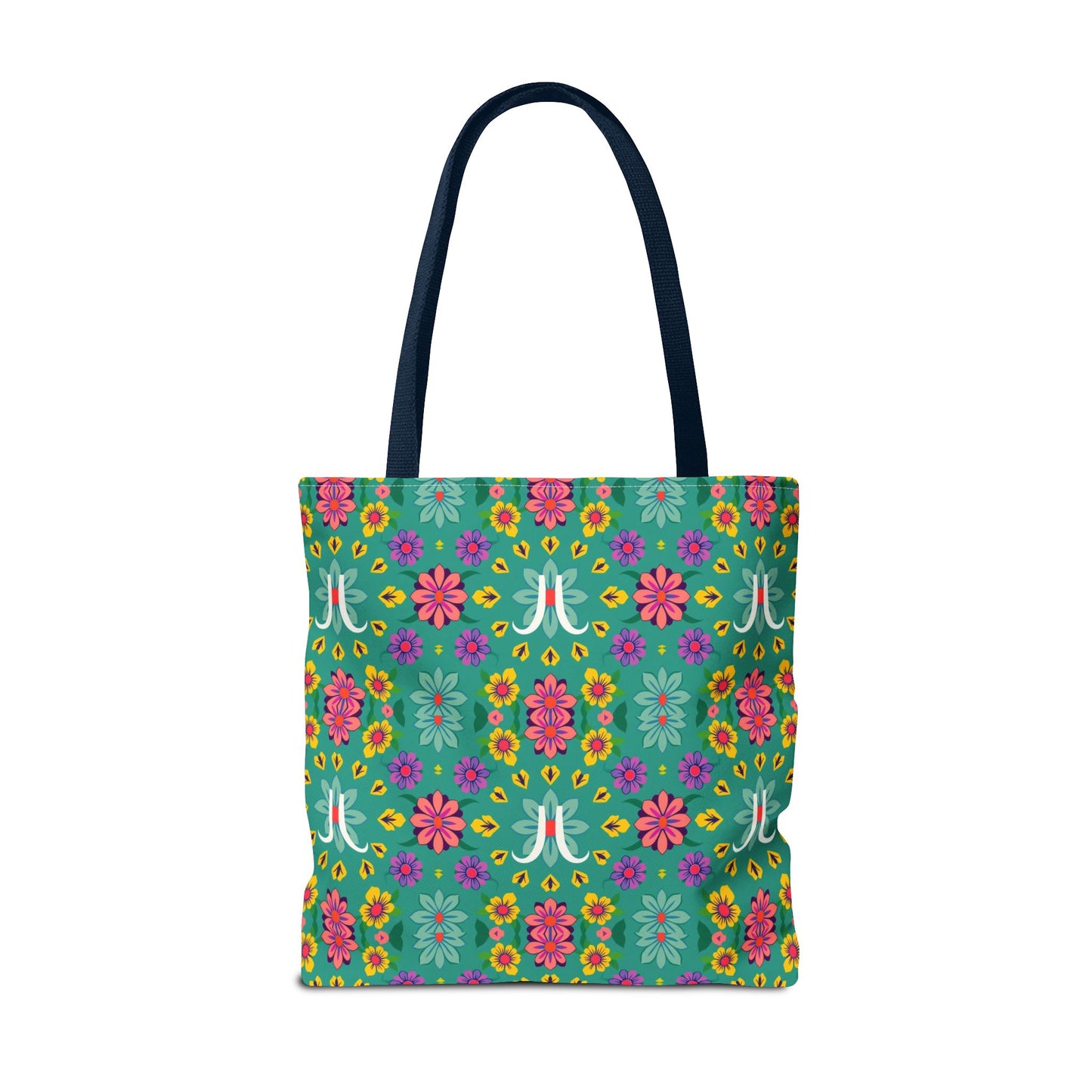 Tote Bag, (AOP), Aquarius, Zodiac v2, Flower Pattern