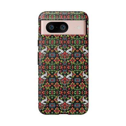 Tough Cases, Taurus, Zodiac v2, Flower Pattern