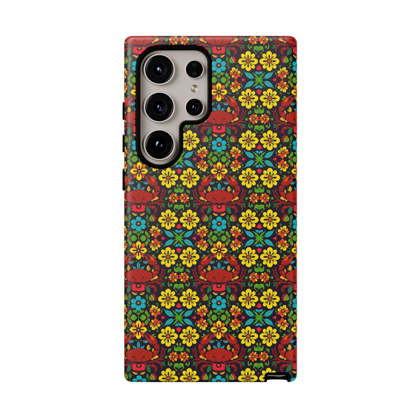 Tough Cases, Cancer, Zodiac v2, Flower Pattern