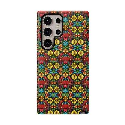 Tough Cases, Cancer, Zodiac v2, Flower Pattern