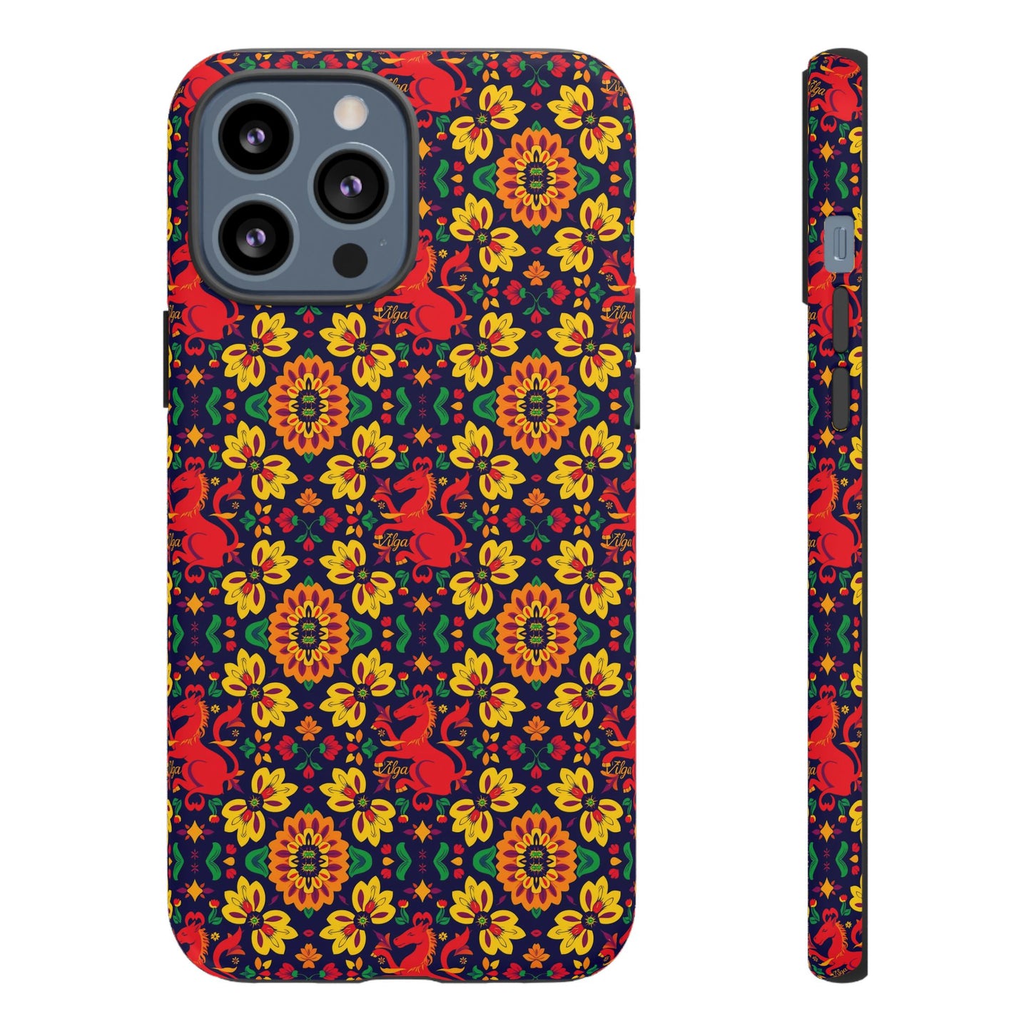 Tough Cases, Virgo, Zodiac v2, Flower Pattern