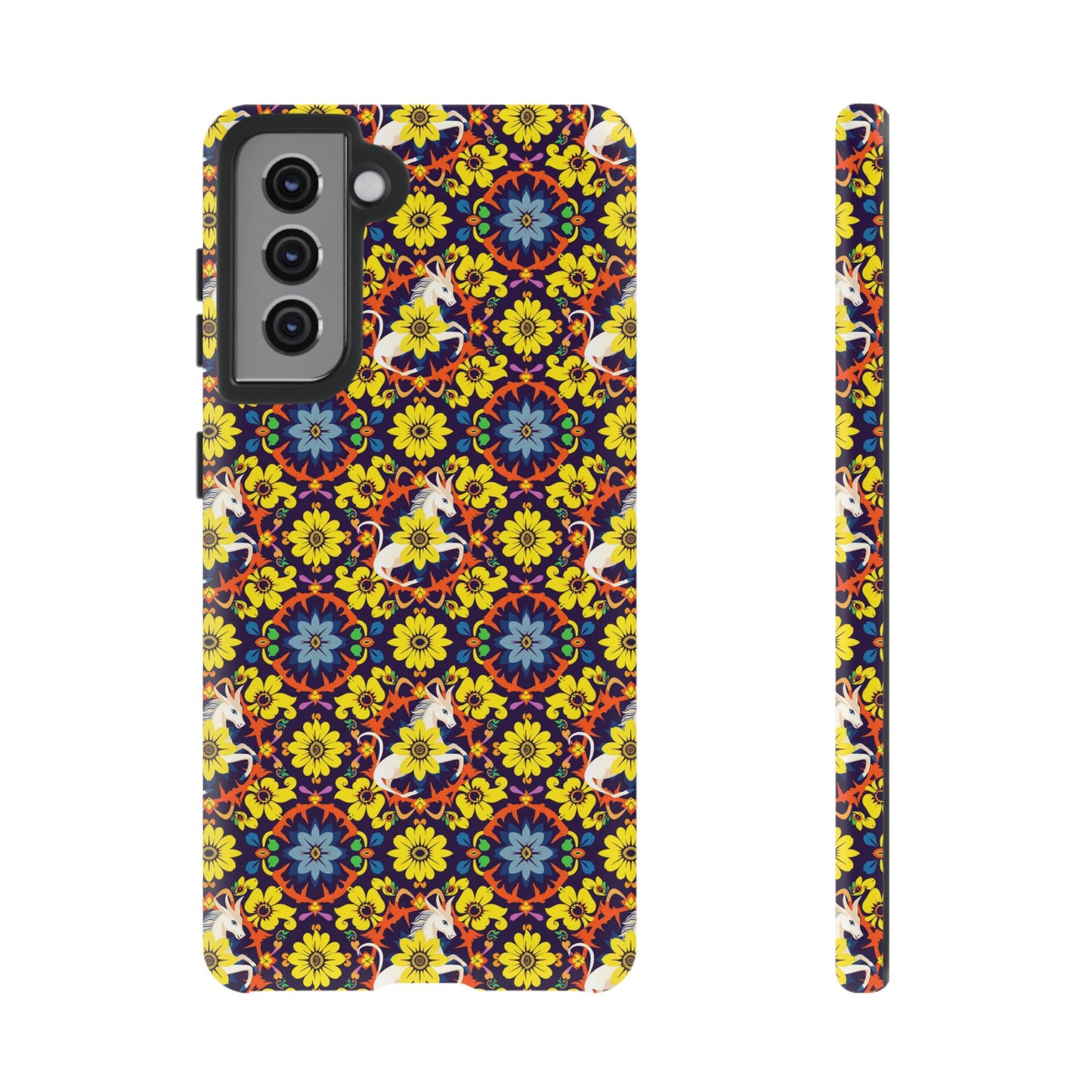 Tough Cases, Aquarius, Zodiac v3, Flower Pattern