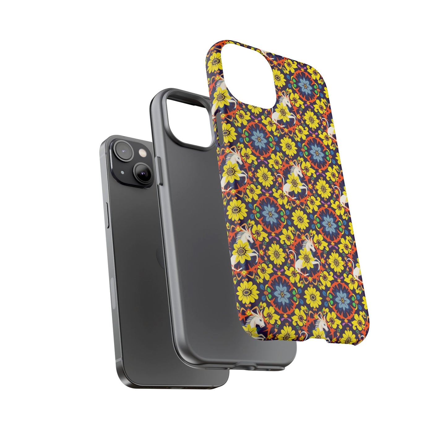 Tough Cases, Aquarius, Zodiac v3, Flower Pattern