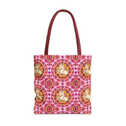 Tote Bag, (AOP), Capricorn, Zodiac v1, Flower Pattern