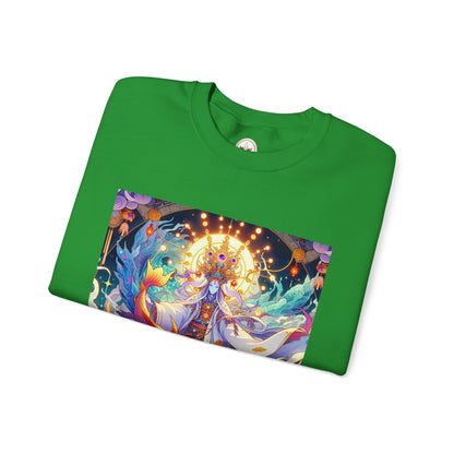 Unisex Heavy Blend™ Crewneck Sweatshirt, Anime Pisces King, Zodiac Design