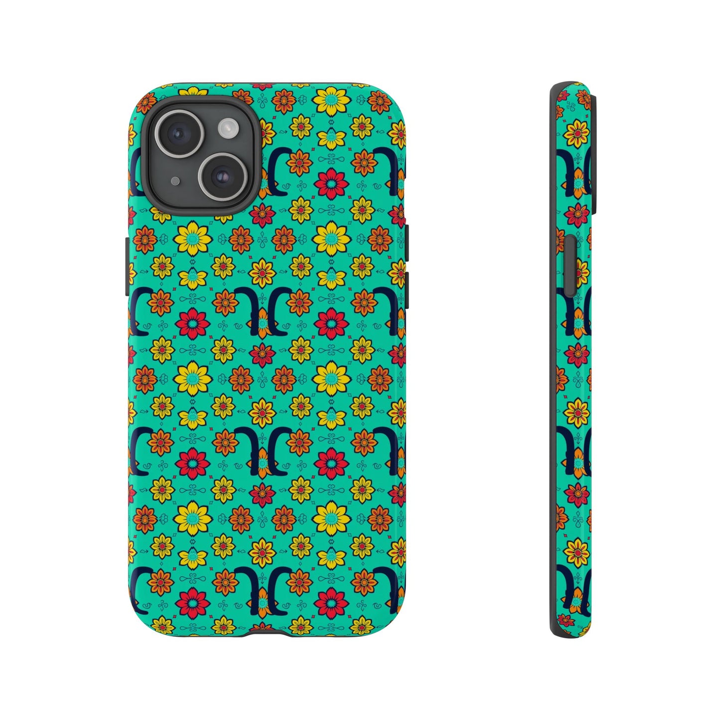 Tough Cases, Aquarius, Zodiac v2, Flower Pattern